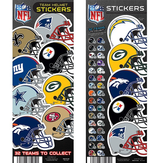 NFL Pencil Topper Helmets & Stickers Mix Vending Capsules